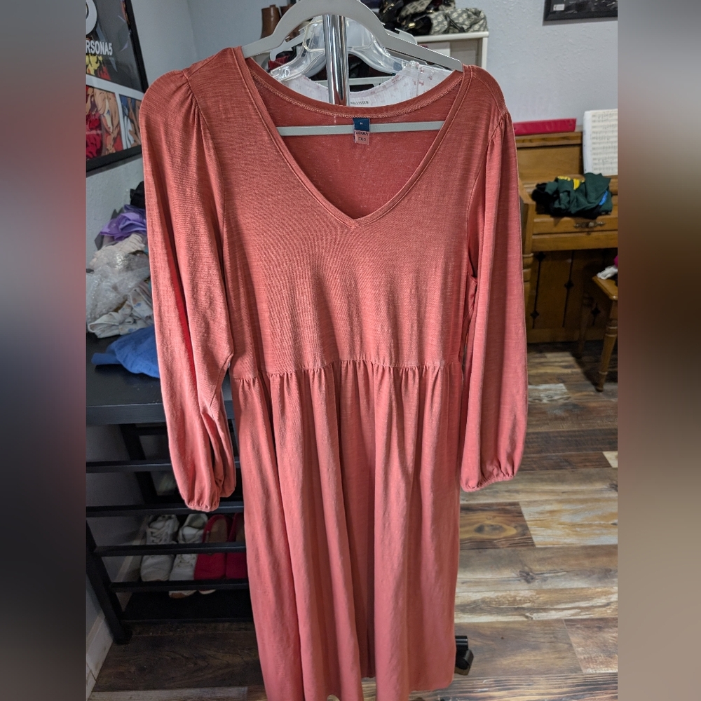 Old Navy Orange Maxi Dress Size M